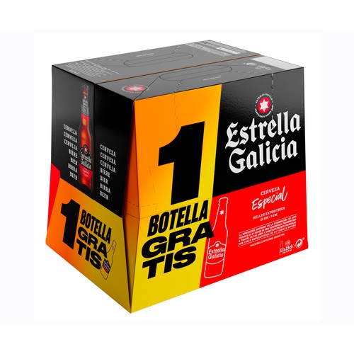 ESTRELLA GALICIA Cerveza en botellín 11 + 1