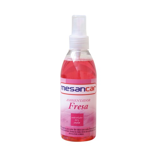 Ambientador en spray con aroma a fresa, MENSACAR.