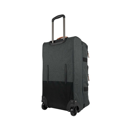 Bolso de viaje mediano con capacidad 60 litros color gris, AIRPORT ALCAMPO.
