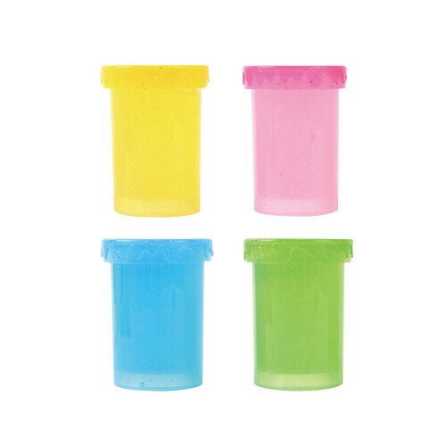 Set de 4 botes slimy de colores, ONE TWO FUN ALCAMPO.