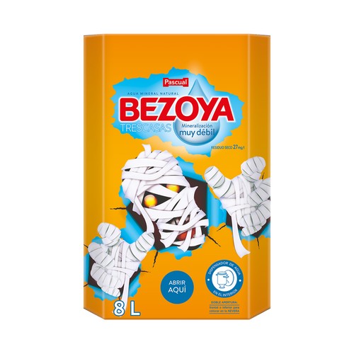 BEZOYA Agua mineral con dispensador bag in box 8 l.