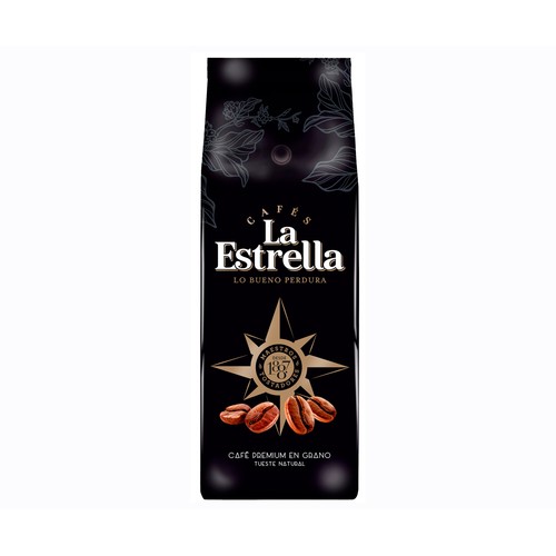 LA ESTRELLA Café en grano natural premium 500 g.