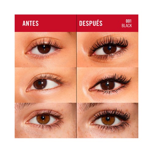 RIMMEL Wonder bond tono 001 Black Máscara de pestañas sérum efecto longitud y fuerza.