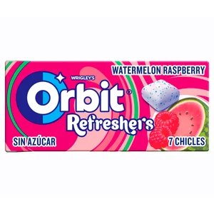 ORBIT Chicle gragea sandía y frambuesa 7 uds.15,6 gr.