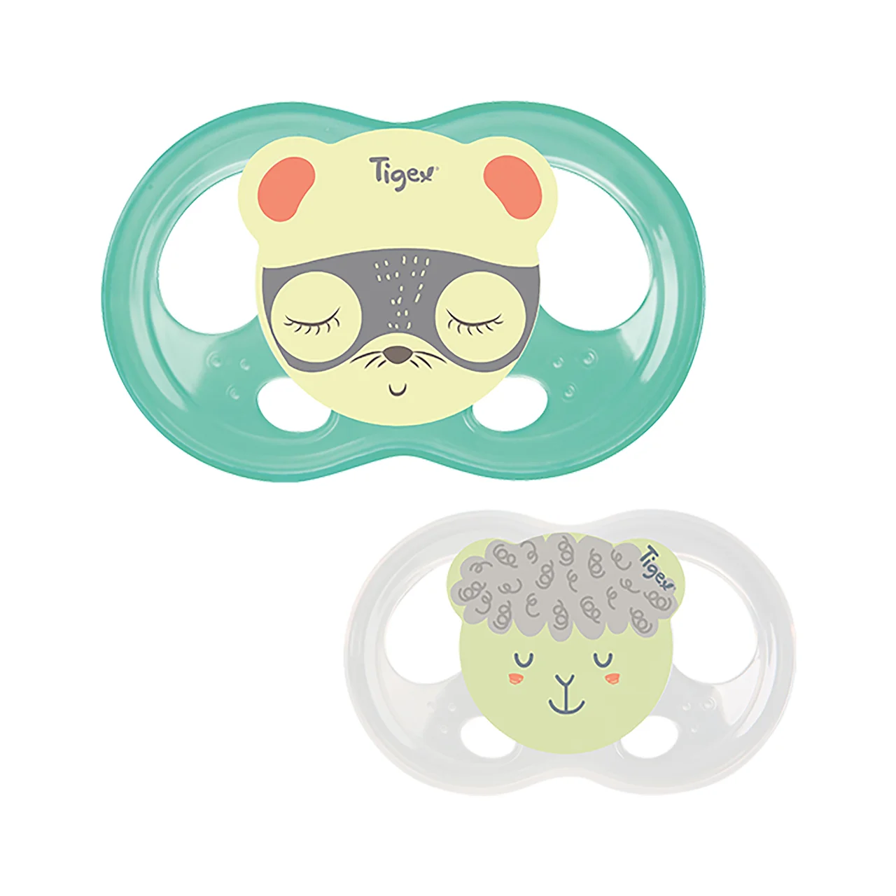 Pack 2 chupetes de silicona para bebes entre 6 y 18 meses, Soft Touch T1.