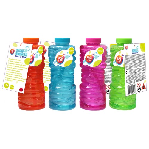 Pompas de jabón 500 ml,  ONE TWO FUN.