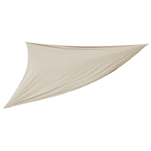 Vela triangular 5x5x5m. para jardín confeccionada en poliéster, color beige o gris, IKUNIK.