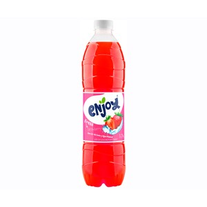 Refresco de fresa botella de 1,5 litros.