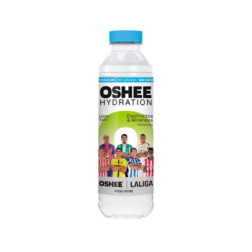 OSHEE Bebida isotónica zero limón 555 ml.