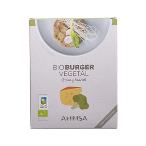 Imagen de AHIMSA Burger de avena, gouda y gorgonzolla ecológicas AHIMSA 150 g.