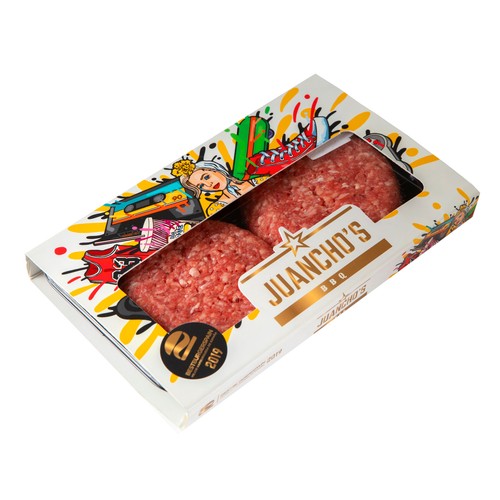 JUANCHO´S Burger meat de vacuno bbq 2 x 180 g.