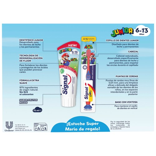 SIGNAL Super Mario - Kit cuidado bucal infantil (6 - 13 años)