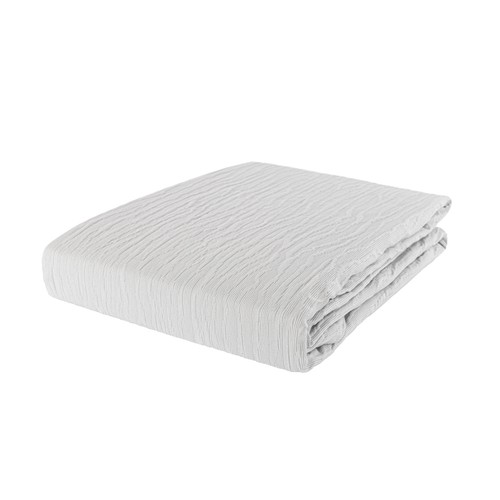 Colcha 90cm 180x260 jacquard lineas blanco o gris. LUMATEX