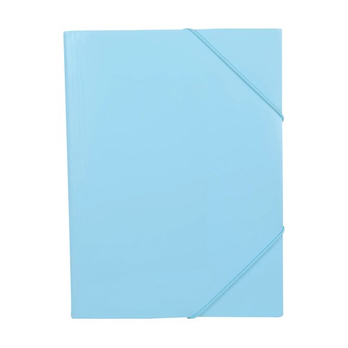 Carpeta con gomas, tamaño A4, 3 solapas, azul, ALCAMPO.