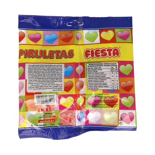 FIESTA Piruletas, 7uds.  x 91 g.