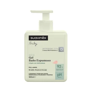 SUAVINEX Gel pediátrico espumoso, para cuerpo y cabello 500 ml.