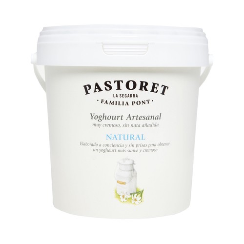 PASTORET Yogur artesanal cremoso de sabor natural 1 kg.