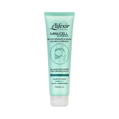 Sérum anticelulítico, drenante y venotónico de rápida absorción E´LIFEXIR Minucell extreme 150 ml.