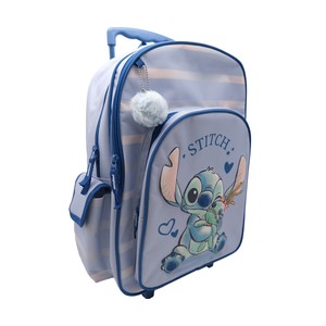 Imagen de Mochila de 2 compartimentos con ruedas STITCH. 