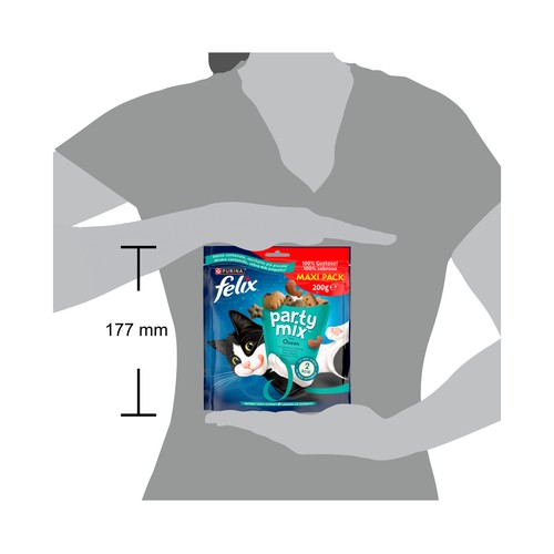 FELIX Snacks gatos Party Mix PURINA FÉLIX 200 g.
