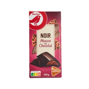 PRODUCTO ALCAMPO Chocolate negro relleno de mousse de chocolate 150 g.