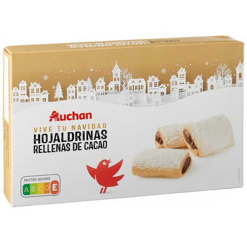 PRODUCTO ALCAMPO Hojaldradas rellenas de cacao 400 g