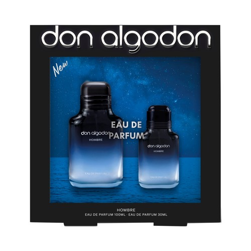 DON ALGODON New Estuche con Eau de parfum (agua de perfume) para hombre 100 ml + 30 ml.