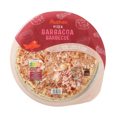 AUCHAN Pizza barbacoa 400 g Producto Alcampo.