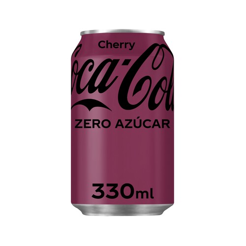 COCA COLA ZERO Refresco de cola cherry lata de 33 cl.