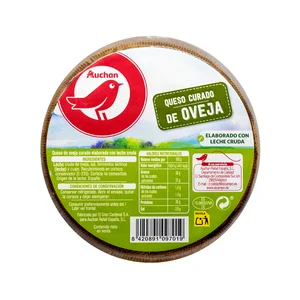 AUCHAN Queso de oveja curado, mini Producto Alcampo.