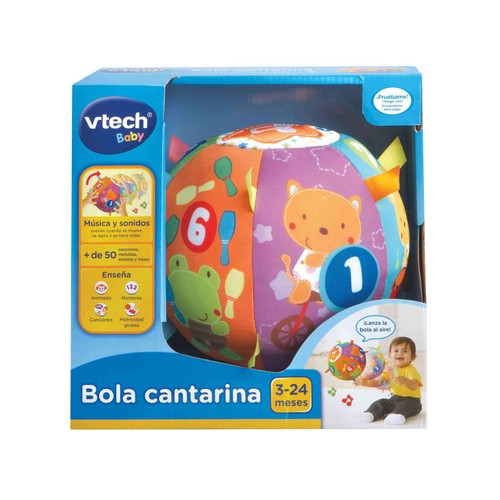 Bola cantarina Pelota educativa juguete sensorial para bebés VTech Baby. Edad recomendada desde 3-24 meses