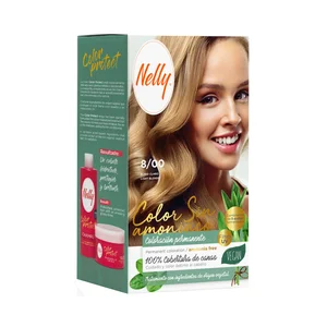 NELLY Color protect Coloración permanente sin amoniaco, tono 7/00 Rubio claro.