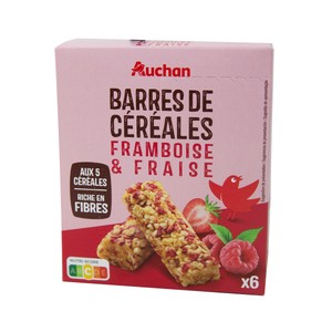 Imagen de PRODUCTO ALCAMPO Cereales en barrita con trozos de frutas rojas 6 uds. x 21 g.