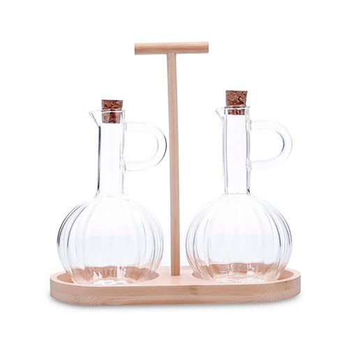 Set vinagrera y aceitera, 21 x 9,5 x 20,5cm, QUID