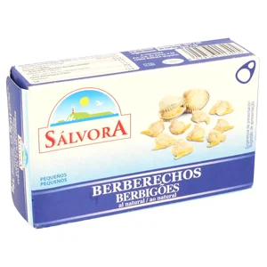 SÁLVORA Berberechos al natural + 75 piezas 58 g.