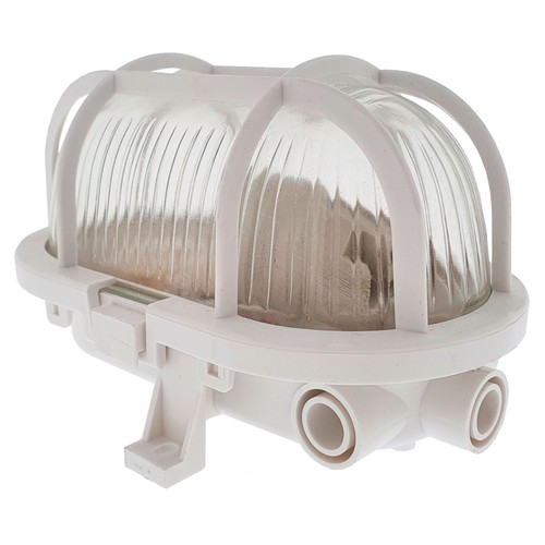 Aplique oval blanco exterior 60W. OSCA CONNECT