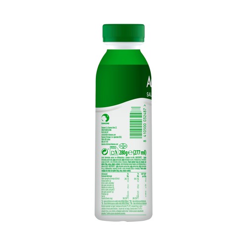 ACTIVIA de Danone Kéfir líquido natural, sin azúcares añadidos 277 ml.
