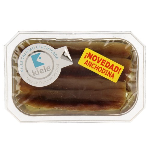 KIELE Filletes de sardina anchoada en salazón,anchodina KIELE 100 g.