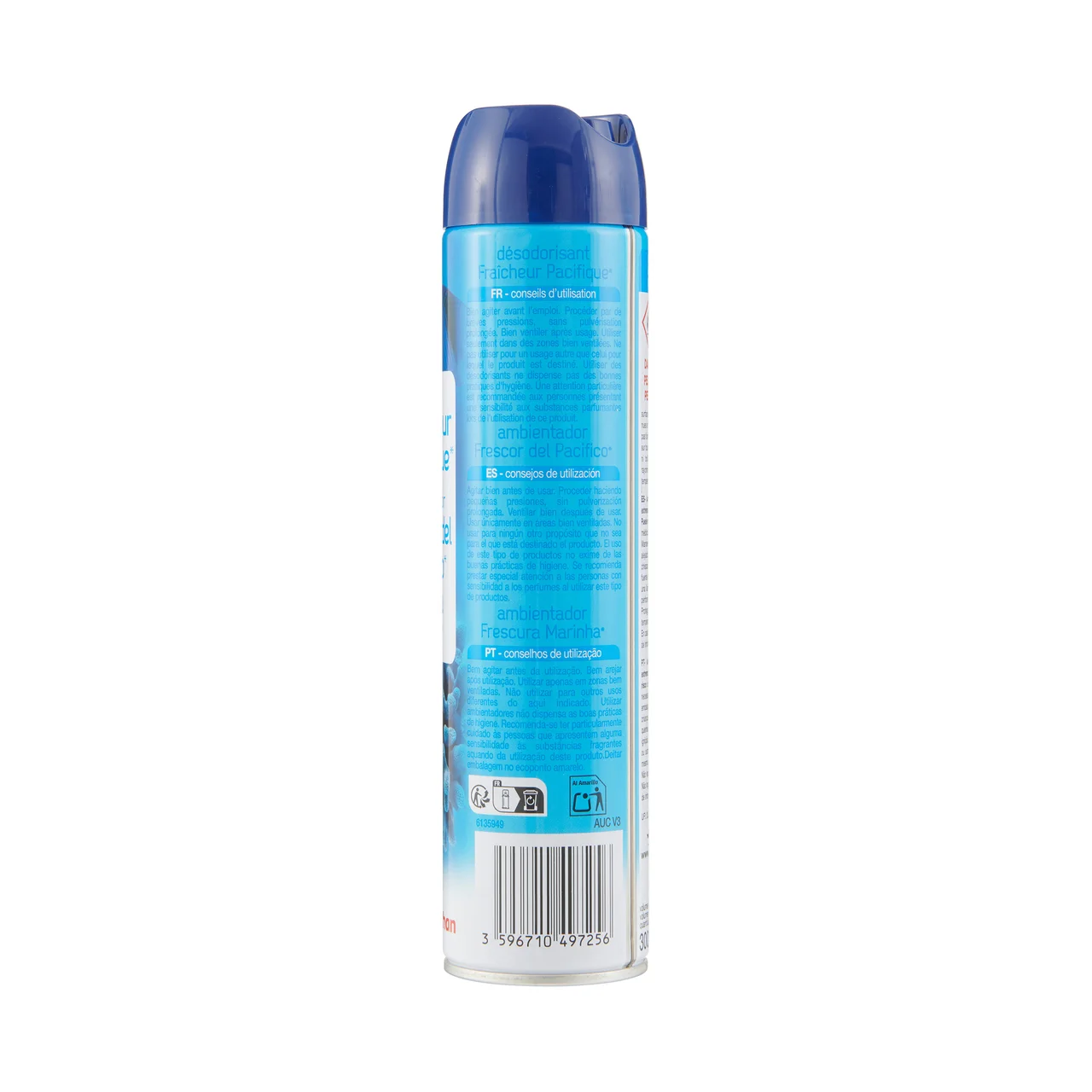 PRODUCTO ALCAMPO Ambientador spray con aroma a frescor del Pacífico 300 ml.