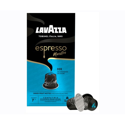 LAVAZZA Café Espresso Maestro Descafeinado Int.7, 10 cápsulas