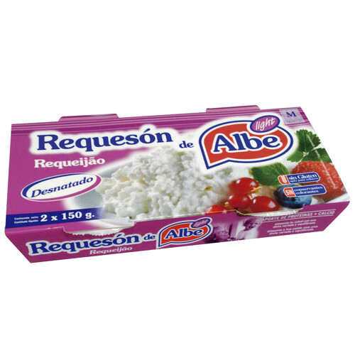 ALBE Requesón light ALBE packs 2 uds. x 150 g.