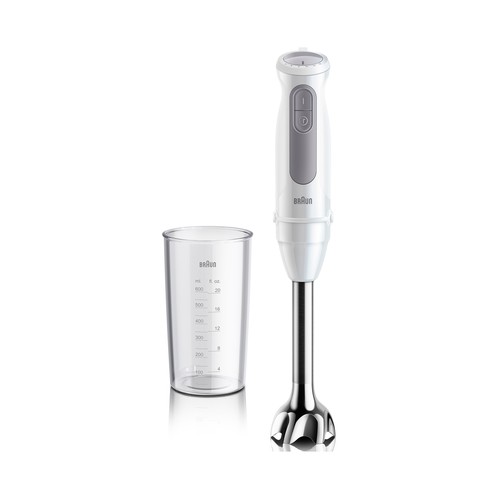 Batidora de mano con brazo BRAUN MQ50001MWH blanco, 1000W, 21velocidades + Turbo.