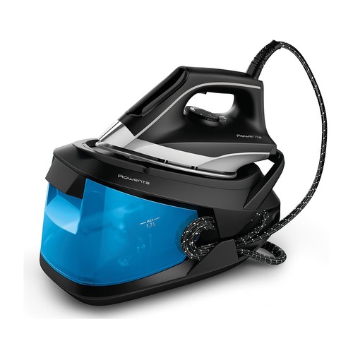 Centro de planchado ROWENTA TurboSteam VR8320F0, Suela Microsteam 400 HD Láser, autonomía ilimitada, 6,5 bares de presión.
