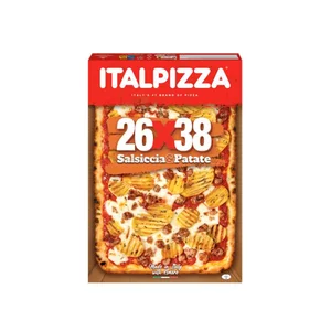 ITALPIZZA Pizza congelada de salchicha y patata 570 g. 