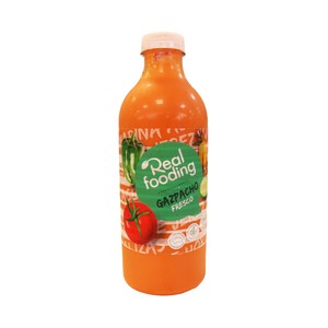 REALFOODING Gazpacho fresco elaborado con AOVE y hortalizas 100% frescas 1 L.