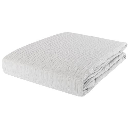 Colcha jacquard líneas 135-150cm, 240x260 blanco o gris. LUMATEX