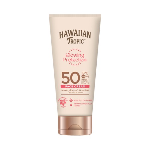 HAWAIIAN TROPIC Glowing protection Protector solar facial con FPS 50 (muy alto) 50 ml.
