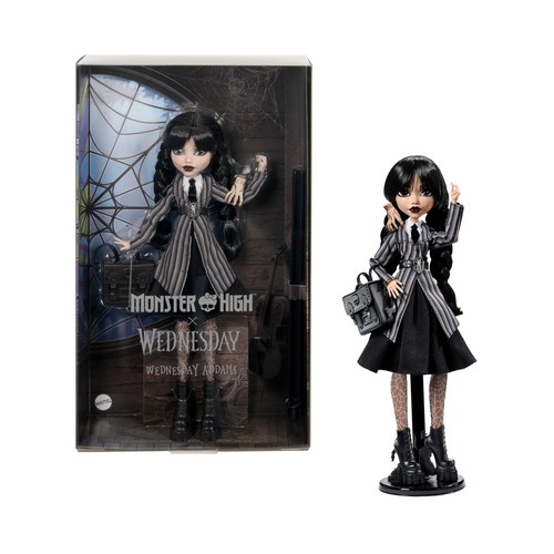 Monster High Muñeca Miércoles Addams de Monster High x Miércoles +6 Años MATTEL