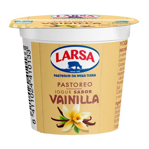 Imagen de Yogur con sabor a vainilla LARSA envase de 125 gr