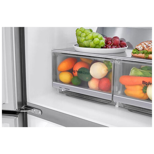 Frigorífico americano LG GML844PZ6F NO FROST, clasificación energética: F, H: 178,7cm, A: 83,6cm, F: 73,5cm, dispensador agua/hielo, capacidad total: 506L.